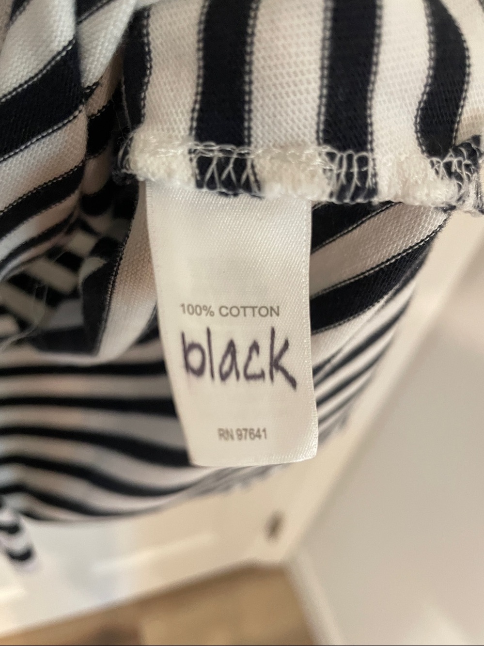 J. Jill Black and White Striped Nautical cotton striped Dress in size small - Picture 3 of 10
